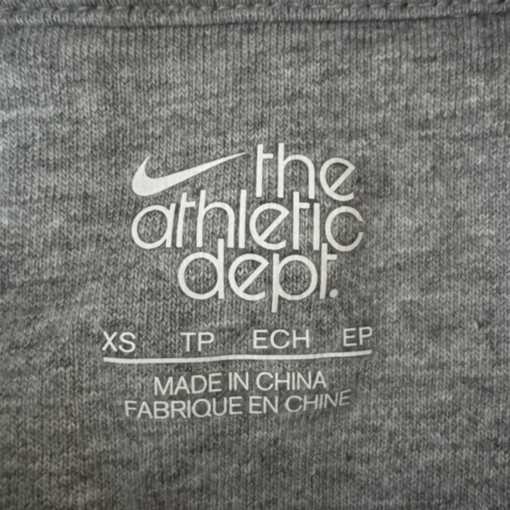 💕NIKE The Athletic Dept. 100% Cotton Long Sleeve Hoodie • White • Size XS - Picture 6 of 8